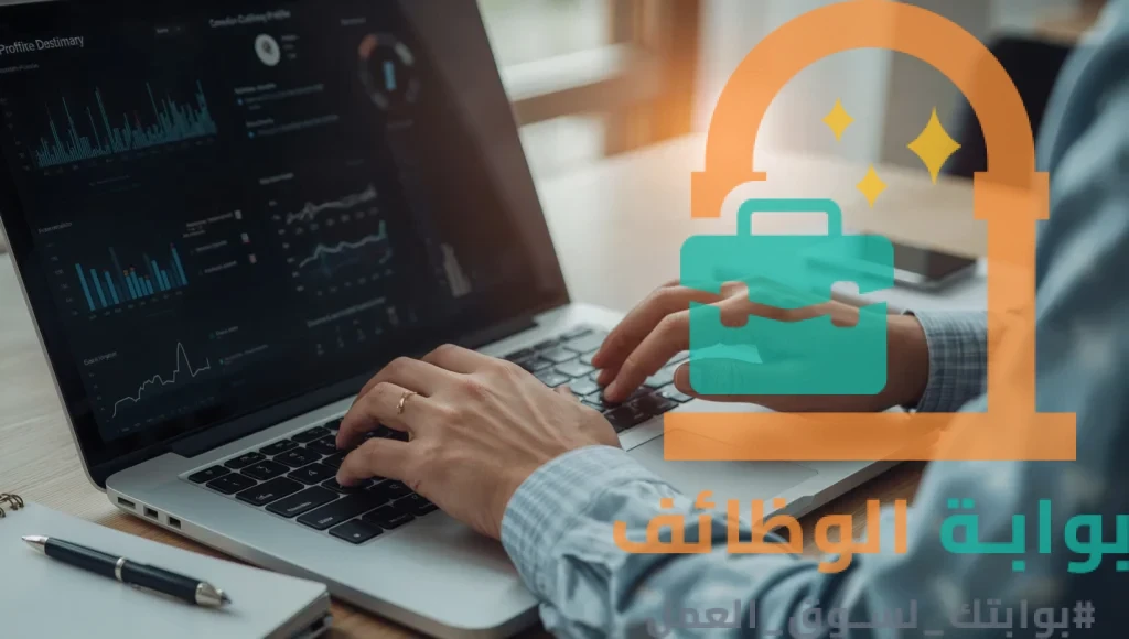 لقطة مقربة ليدين تعملان على تحليل بيانات طلبات التوظيف على لابتوب لفهم أسباب عدم الرد بعد التقديم.