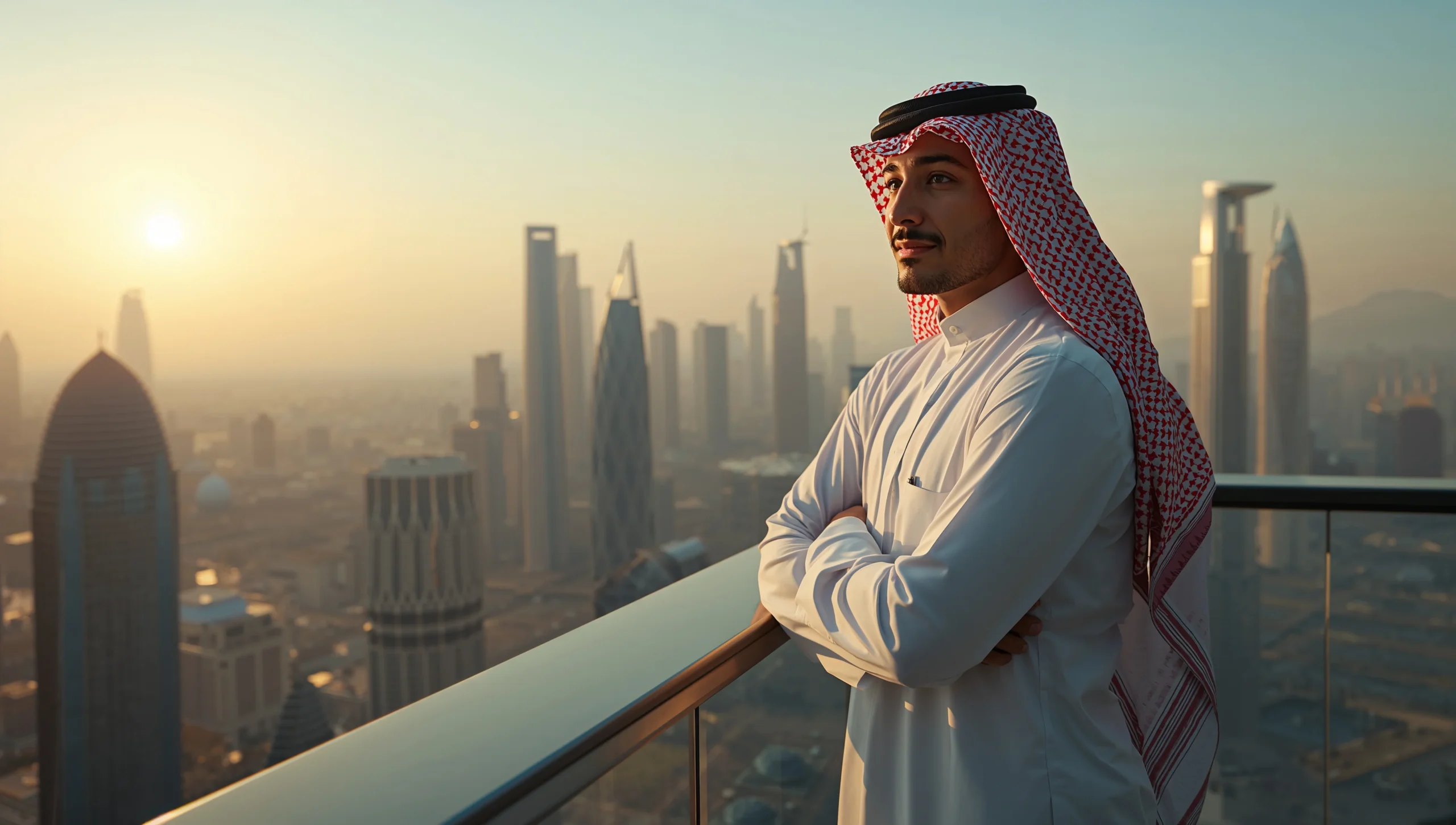 شاب سعودي بالزي التقليدي يتطلع لمستقبله المهني في ظل المسار الوظيفي في السعودية 2026.