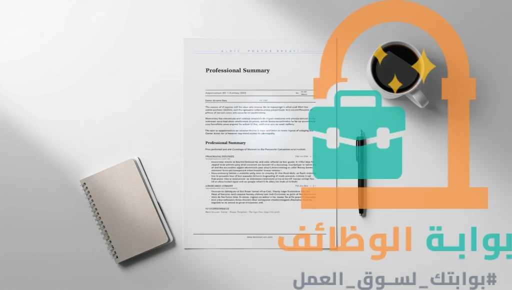 ملخص السيرة الذاتية: نموذج مختصر احترافي للـ CV