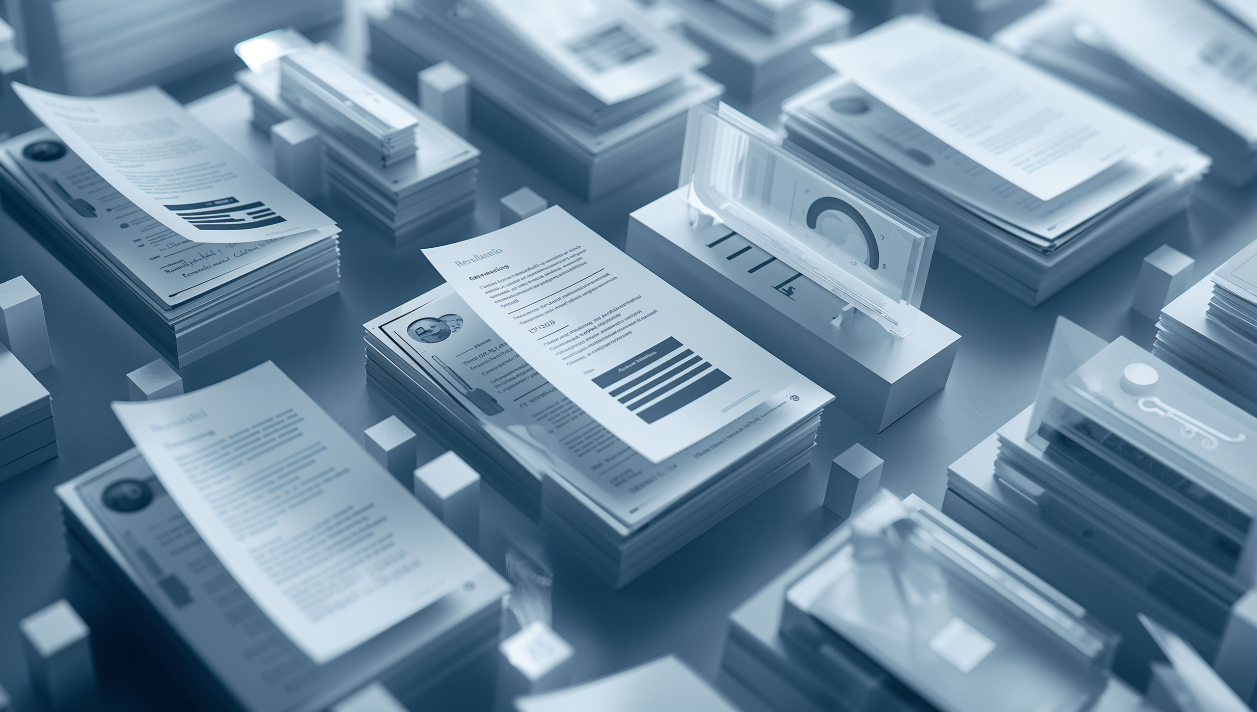 مشهد يوضح طريقة تفكير مسؤول التوظيف أثناء فرز السير الذاتية