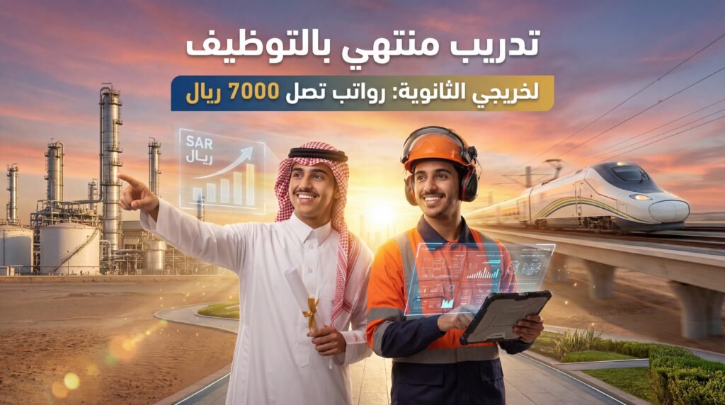 قائمة برامج تدريب منتهي بالتوظيف لخريجي الثانوية برواتب عالية في السعودية