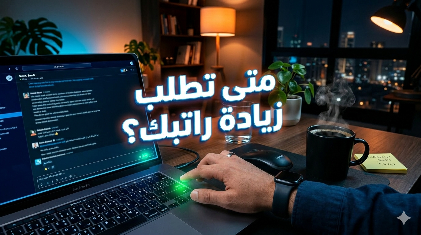 موظف يكتب رسالة طلب زيادة راتب احترافية ويرسلها لمديره عبر الإيميل